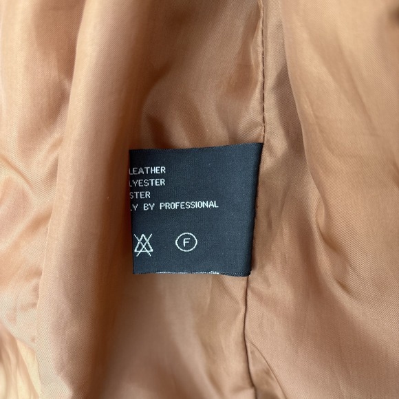 Vintage Casablanca Suede Leather Jacket Womens S Brown Zip Front Retro Coat - Picture 16 of 16